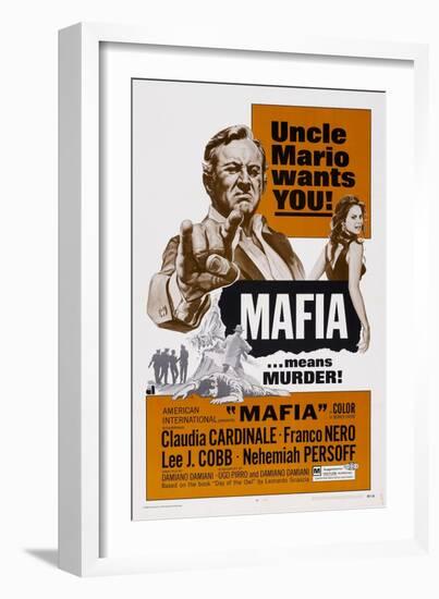 Mafia, from Left, Lee J. Cobb, Claudia Cardinale, 1968-null-Framed Art Print