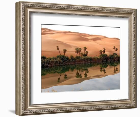Mafo Lake in the Libyan Desert-Michel Gounot-Framed Photographic Print