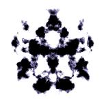 An Illustration Of A Black And White Rorschach Graphic-magann-Art Print