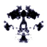 An Illustration Of A Black And White Rorschach Graphic-magann-Art Print