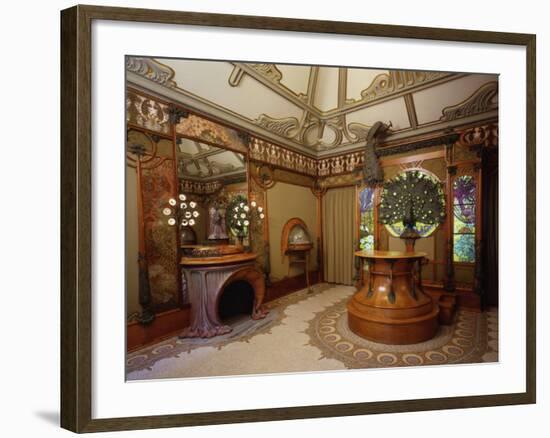 Magasin Fouquet, Boutique for the Jeweller Georges Fouquet, rue Royale, Paris, c.1900-Alphonse Mucha-Framed Photographic Print