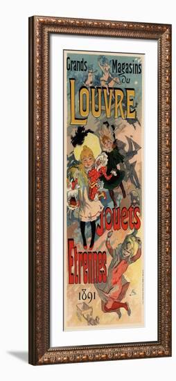 Magasins Du Louvre, 1890-Jules Chéret-Framed Giclee Print