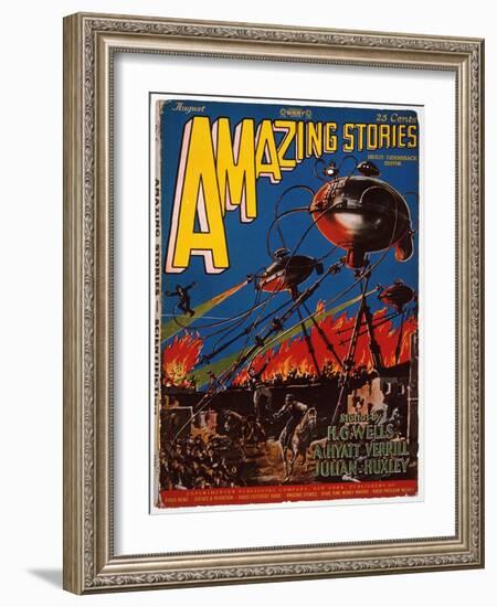 Magazine Cover, 1926-Frank R. Paul-Framed Giclee Print