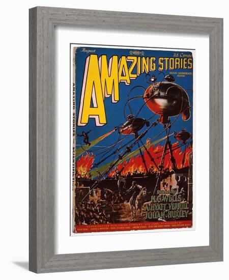 Magazine Cover, 1926-Frank R. Paul-Framed Giclee Print