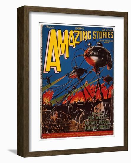 Magazine Cover, 1926-Frank R. Paul-Framed Giclee Print