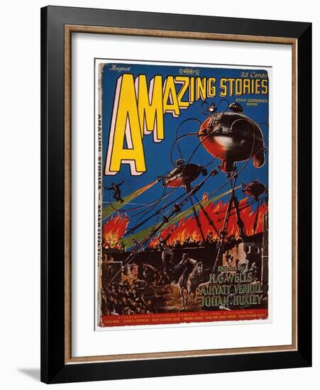 Magazine Cover, 1926-Frank R. Paul-Framed Giclee Print