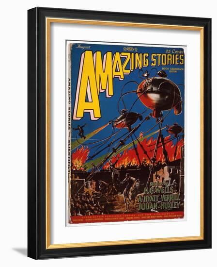 Magazine Cover, 1926-Frank R. Paul-Framed Giclee Print