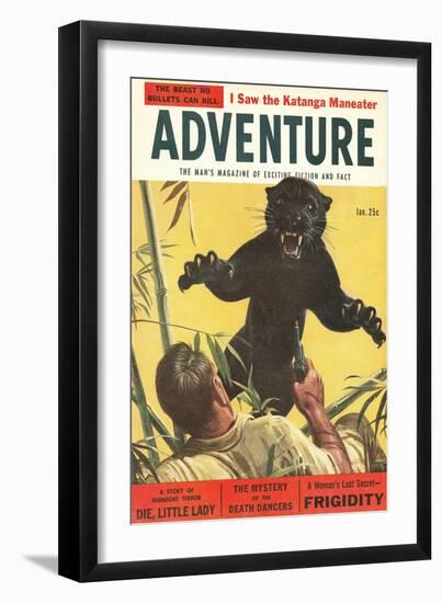 Magazine Cover, Adventure-null-Framed Art Print