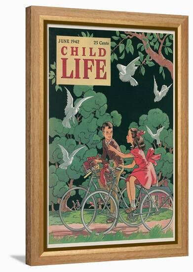 Magazine Cover, Child Life-null-Framed Stretched Canvas