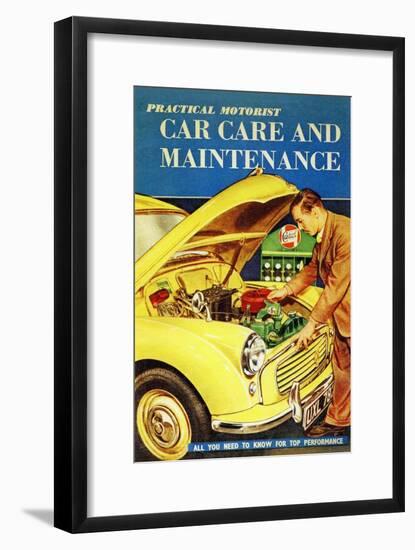 Magazine Cover Practical Car Care & Maintenance-null-Framed Art Print