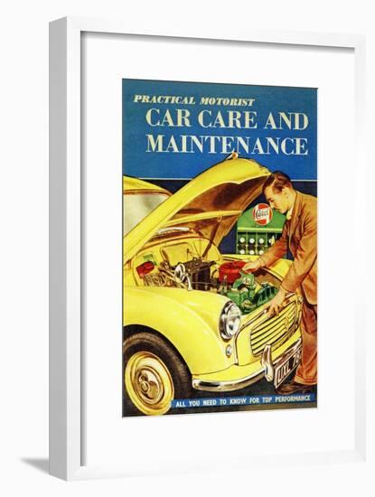 Magazine Cover Practical Car Care & Maintenance-null-Framed Art Print