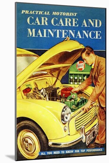 Magazine Cover Practical Car Care & Maintenance-null-Mounted Art Print