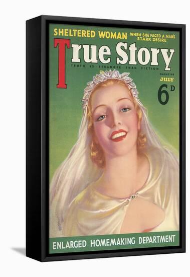 Magazine Cover, True Story-null-Framed Stretched Canvas