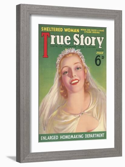 Magazine Cover, True Story-null-Framed Art Print