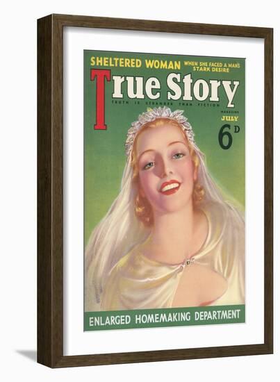 Magazine Cover, True Story-null-Framed Art Print