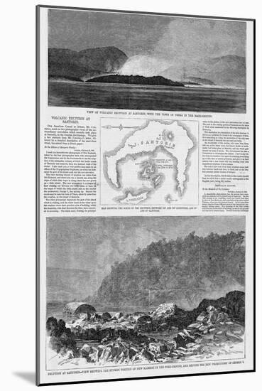 Magazine Illustrations of the Eruption at Santorin Published in Harper's Weekly-null-Mounted Giclee Print