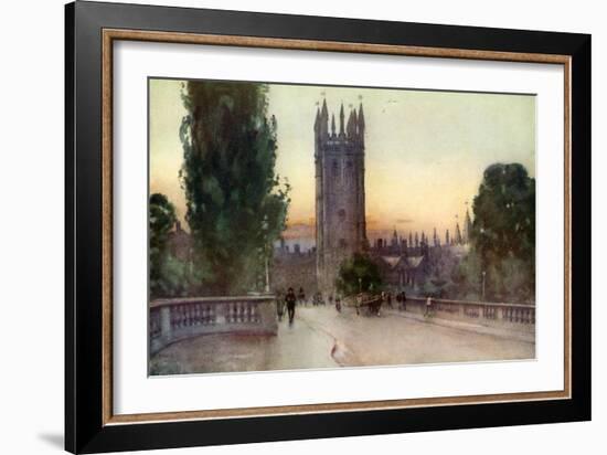 Magdalen Bell Tower, Oxford, Oxfordshire, 1924-1926-George F Nicholls-Framed Giclee Print