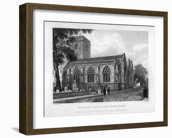 Magdalen Church, from Broad Street, Oxford, 1833-John Le Keux-Framed Giclee Print