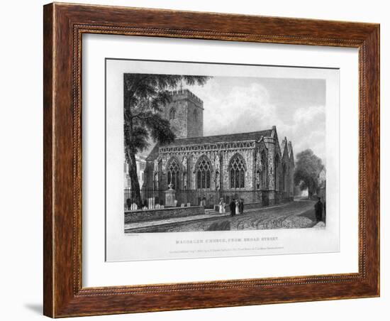 Magdalen Church, from Broad Street, Oxford, 1833-John Le Keux-Framed Giclee Print