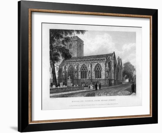 Magdalen Church, from Broad Street, Oxford, 1833-John Le Keux-Framed Giclee Print