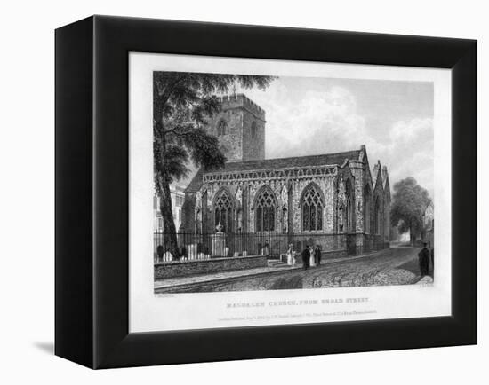 Magdalen Church, from Broad Street, Oxford, 1833-John Le Keux-Framed Premier Image Canvas