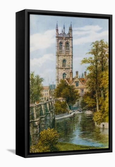 Magdalen College and River, Oxford-Alfred Robert Quinton-Framed Premier Image Canvas