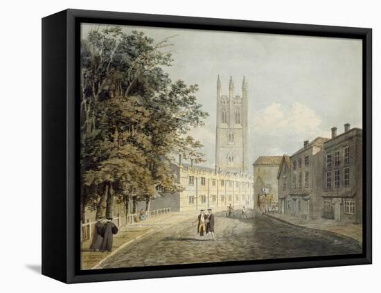 Magdalen College and the Eastern End of the High Street-Robert Revd Nixon-Framed Premier Image Canvas