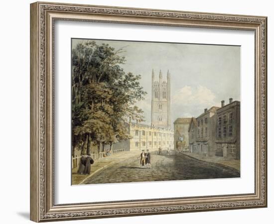 Magdalen College and the Eastern End of the High Street-Robert Revd Nixon-Framed Giclee Print