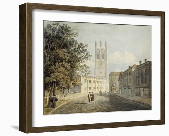 Magdalen College and the Eastern End of the High Street-Robert Revd Nixon-Framed Giclee Print