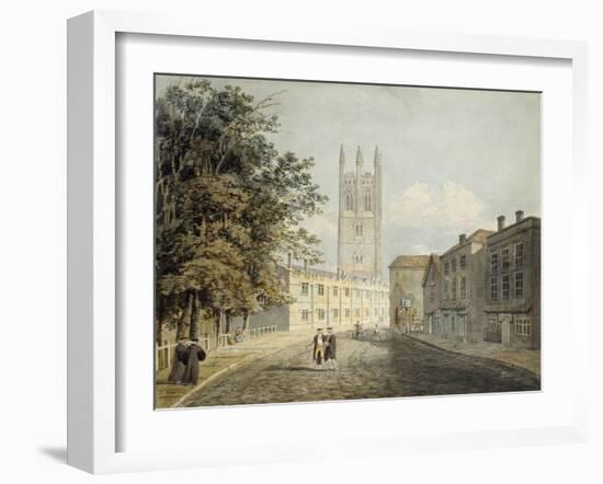 Magdalen College and the Eastern End of the High Street-Robert Revd Nixon-Framed Giclee Print