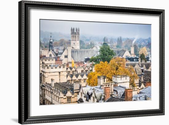 Magdalen College in Autumn, Oxford, Oxfordshire, England, United Kingdom, Europe-John Alexander-Framed Photographic Print