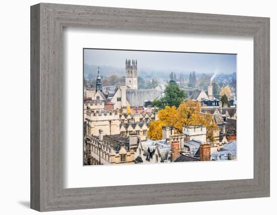 Magdalen College in Autumn, Oxford, Oxfordshire, England, United Kingdom, Europe-John Alexander-Framed Photographic Print