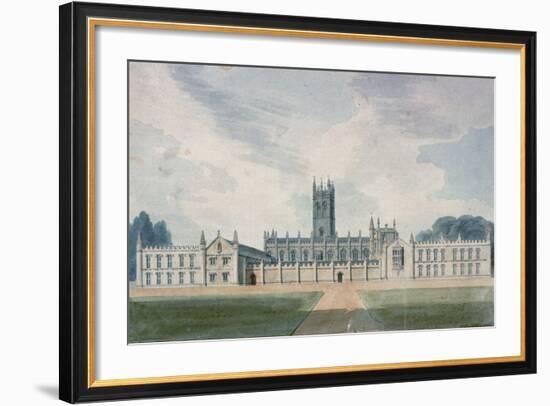 Magdalen College, Oxford, 1804-John Buckler-Framed Giclee Print