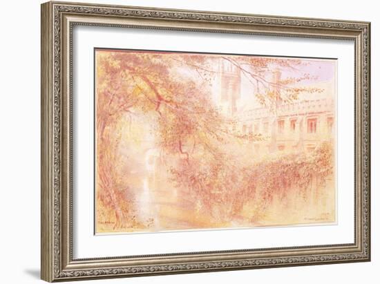 Magdalen College, Oxford, 1904 (W/C on Paper)-Albert Goodwin-Framed Giclee Print