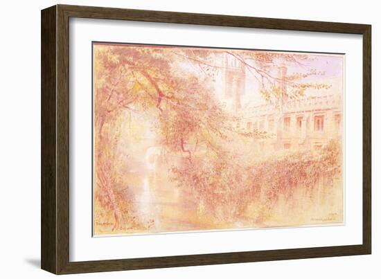 Magdalen College, Oxford, 1904 (W/C on Paper)-Albert Goodwin-Framed Giclee Print