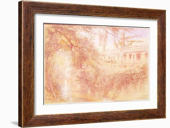 Magdalen College, Oxford, 1904 (W/C on Paper)-Albert Goodwin-Framed Giclee Print