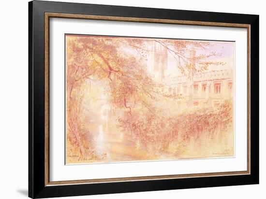 Magdalen College, Oxford, 1904 (W/C on Paper)-Albert Goodwin-Framed Giclee Print