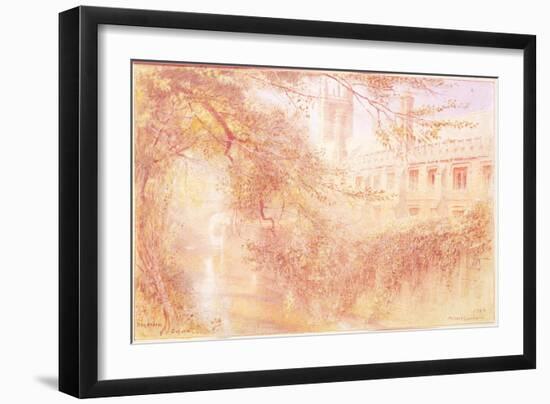 Magdalen College, Oxford, 1904 (W/C on Paper)-Albert Goodwin-Framed Giclee Print