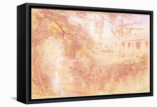 Magdalen College, Oxford, 1904 (W/C on Paper)-Albert Goodwin-Framed Premier Image Canvas