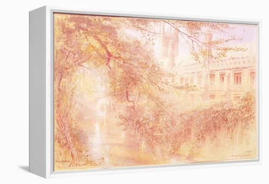 Magdalen College, Oxford, 1904 (W/C on Paper)-Albert Goodwin-Framed Premier Image Canvas