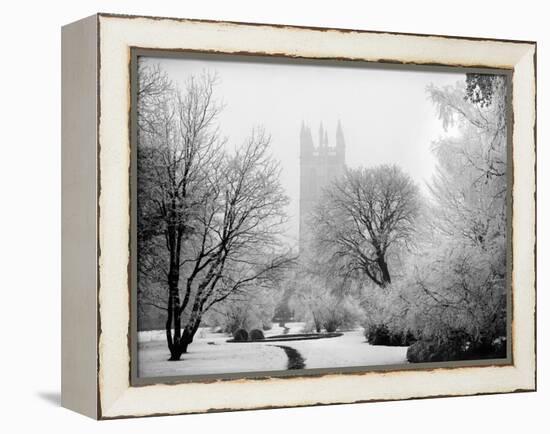 Magdalen College, Oxford, Oxfordshire in the Snow-Henry Taunt-Framed Premier Image Canvas