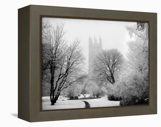 Magdalen College, Oxford, Oxfordshire in the Snow-Henry Taunt-Framed Premier Image Canvas