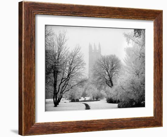 Magdalen College, Oxford, Oxfordshire in the Snow-Henry Taunt-Framed Photographic Print