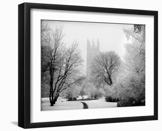 Magdalen College, Oxford, Oxfordshire in the Snow-Henry Taunt-Framed Photographic Print