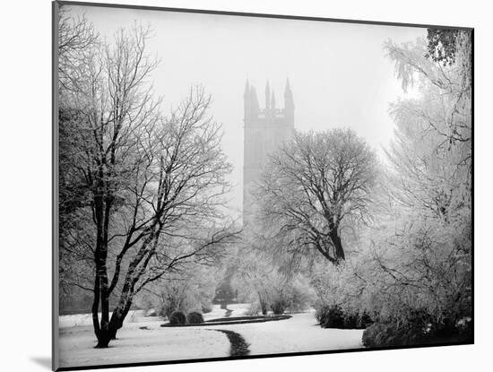 Magdalen College, Oxford, Oxfordshire in the Snow-Henry Taunt-Mounted Photographic Print