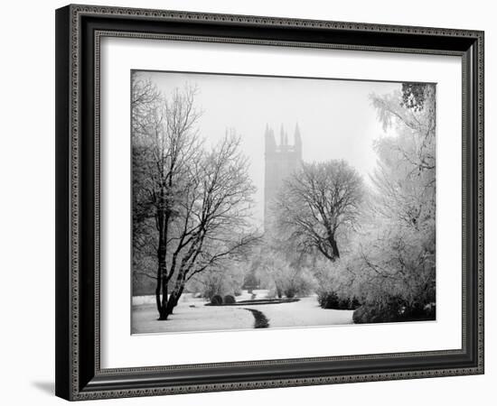 Magdalen College, Oxford, Oxfordshire in the Snow-Henry Taunt-Framed Photographic Print