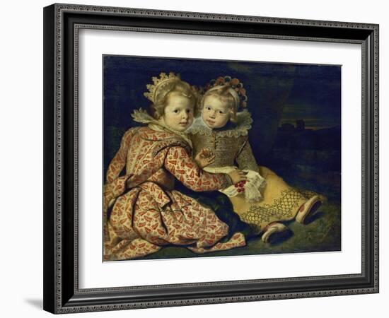 Magdalena and Jan-Baptist De Vos, the Painter's Children, about 1622-Cornelis De Vos-Framed Giclee Print