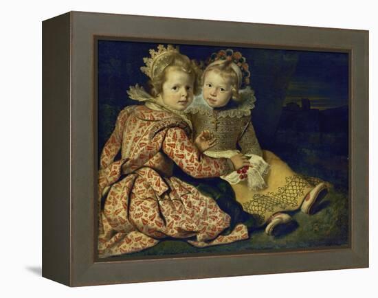 Magdalena and Jan-Baptist de Vos, the painter's children. About 1622-Cornelis de Vos-Framed Premier Image Canvas