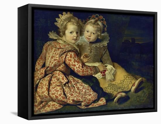 Magdalena and Jan-Baptist de Vos, the painter's children. About 1622-Cornelis de Vos-Framed Premier Image Canvas