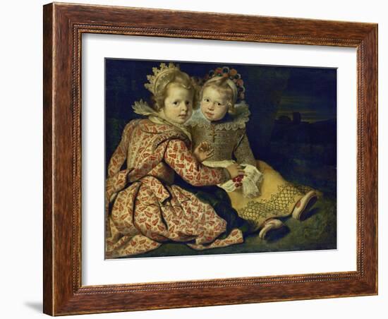 Magdalena and Jan-Baptist de Vos, the painter's children. About 1622-Cornelis de Vos-Framed Giclee Print